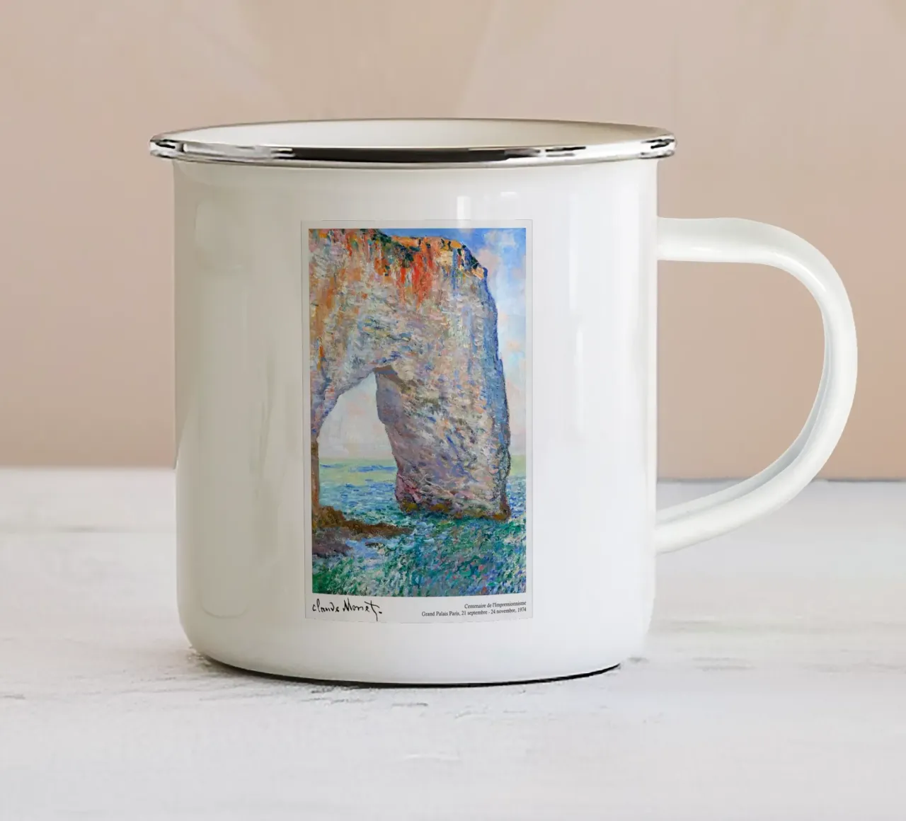 Rocce della spiaggia - Monet tazza in smalto da Perdana shop