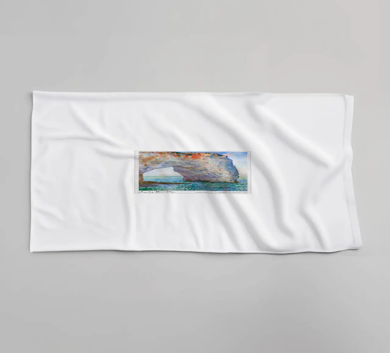 Rocce della spiaggia - Monet asciugamano da bagno da Perdana shop