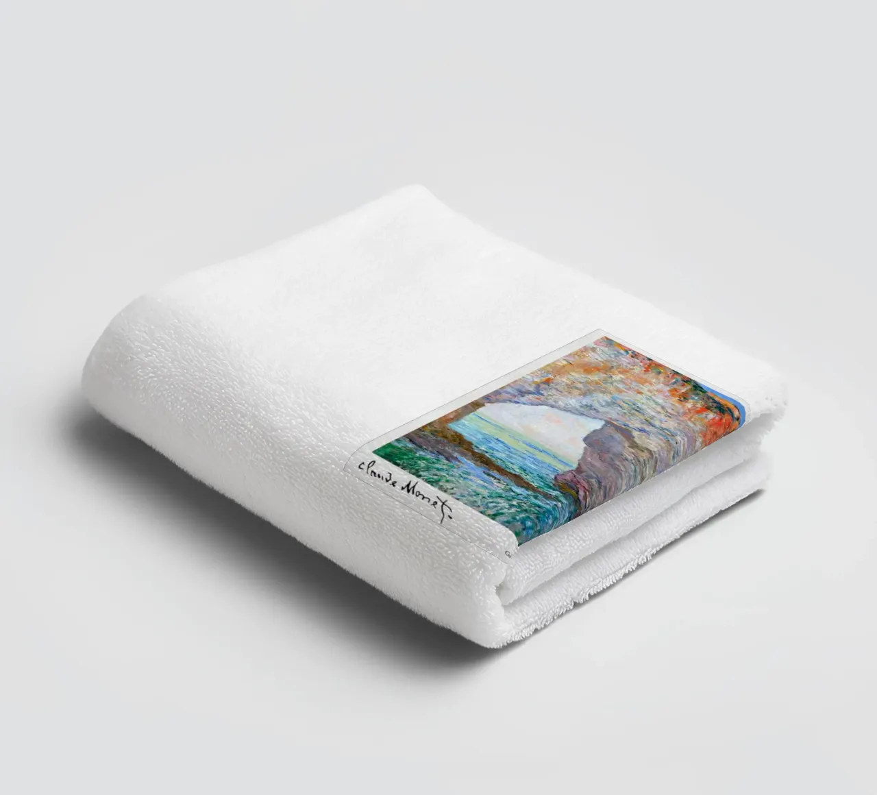Rocce della spiaggia - Monet asciugamano da bagno da Perdana shop
