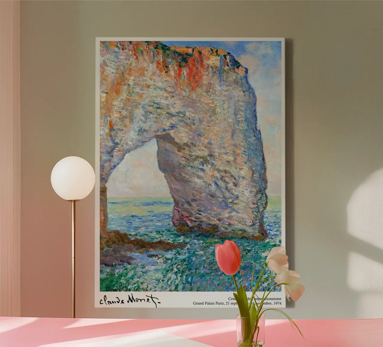 Beach Rocks - Monet canvas by Perdana shop