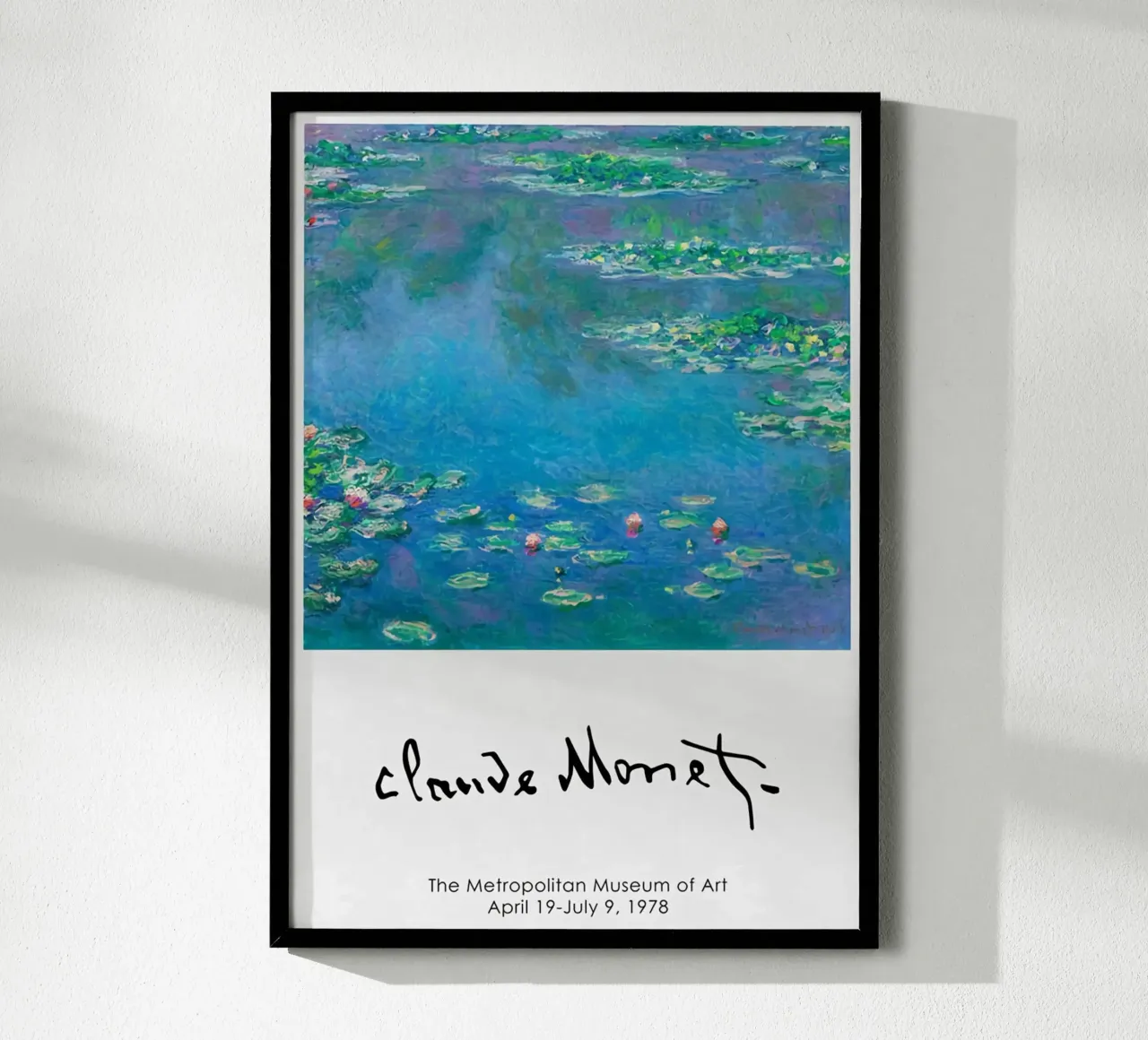 Il miglior Claude Monet poster con telaio in legno da Perdana shop