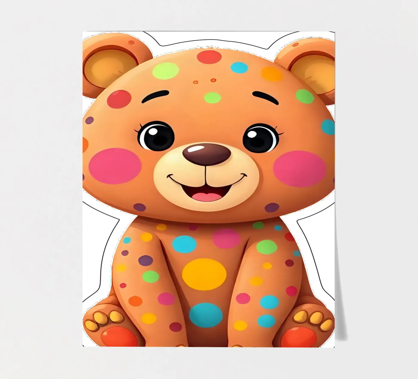 Bear_3a sticker sheet by Tierisch bunt by LK