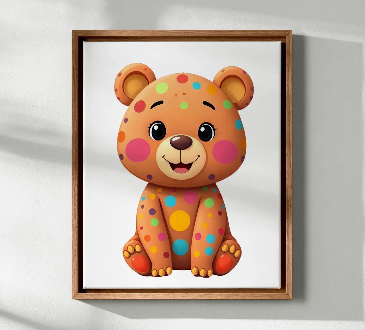 Orso_3a tela con Cornice a cassetta da Tierisch bunt by LK
