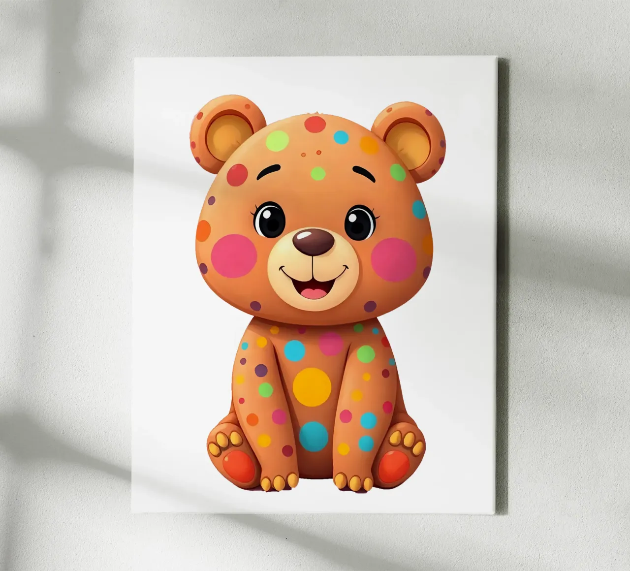 Orso_3a tela con Cornice a cassetta da Tierisch bunt by LK