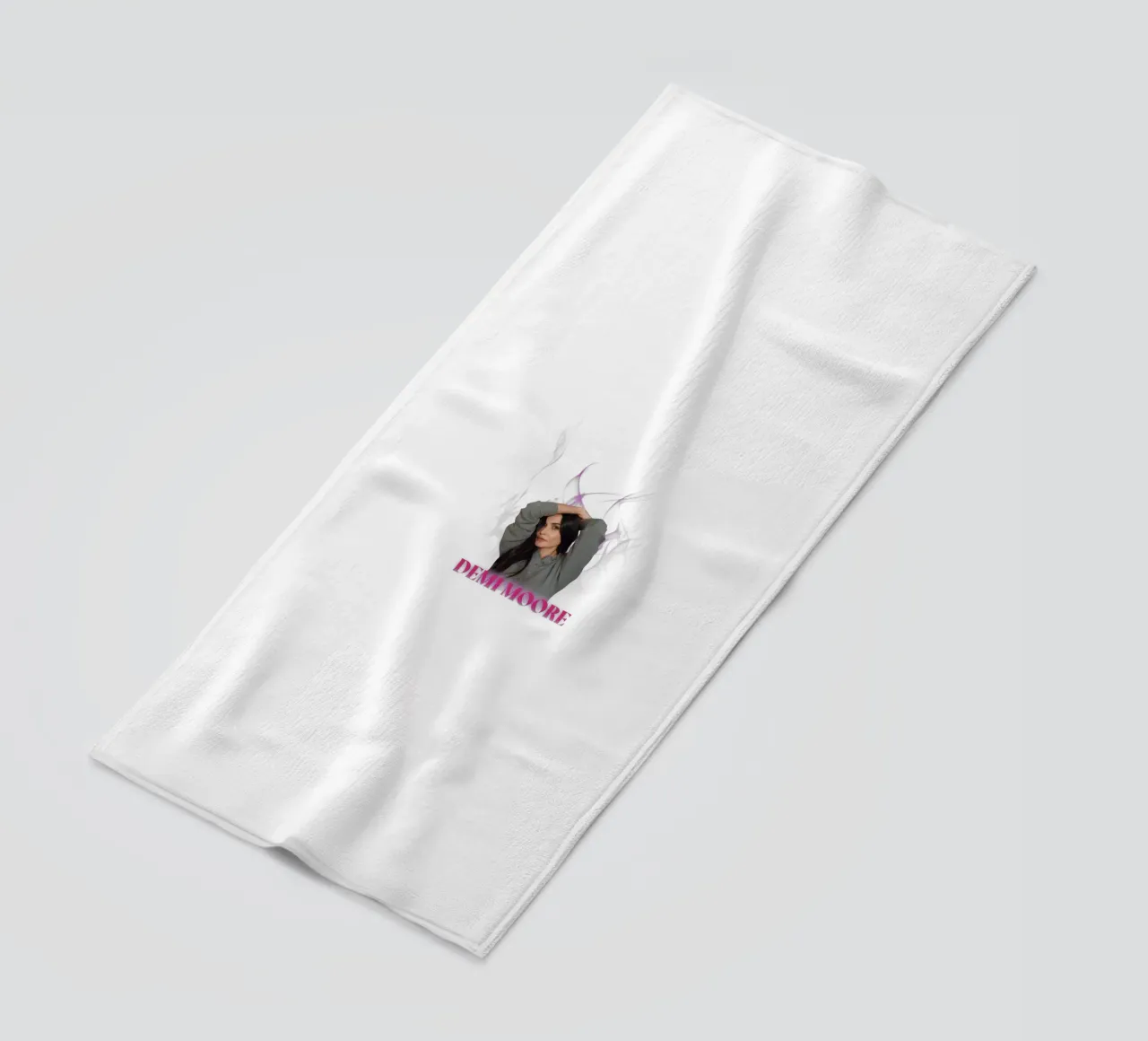 Demi Moore - Actress beach towel by Aiden Hermisto