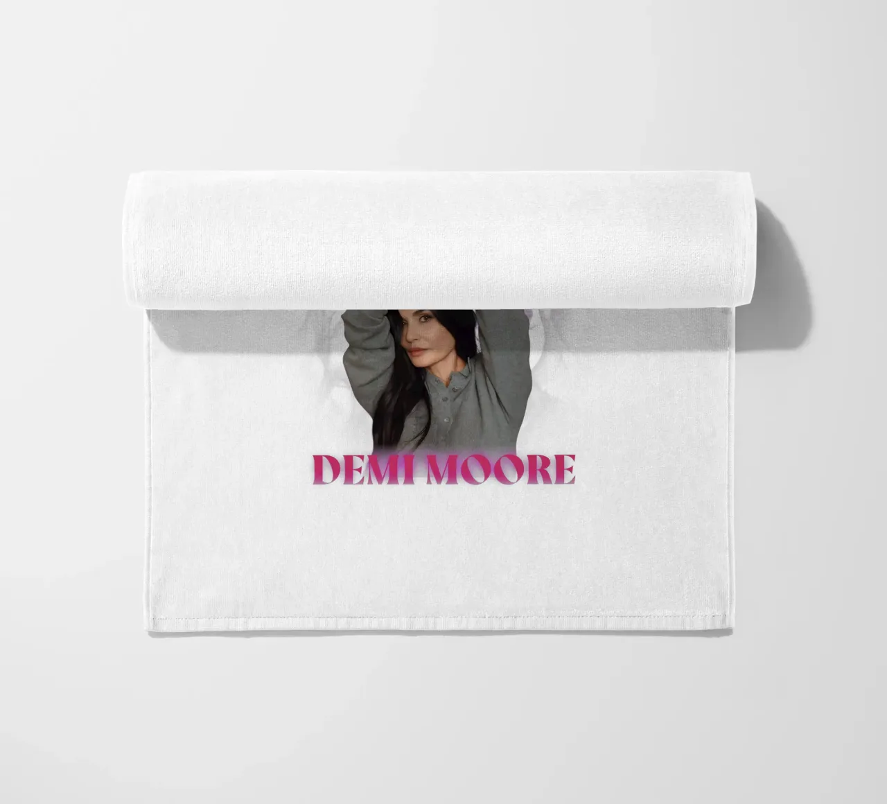 Demi Moore - Actress beach towel by Aiden Hermisto