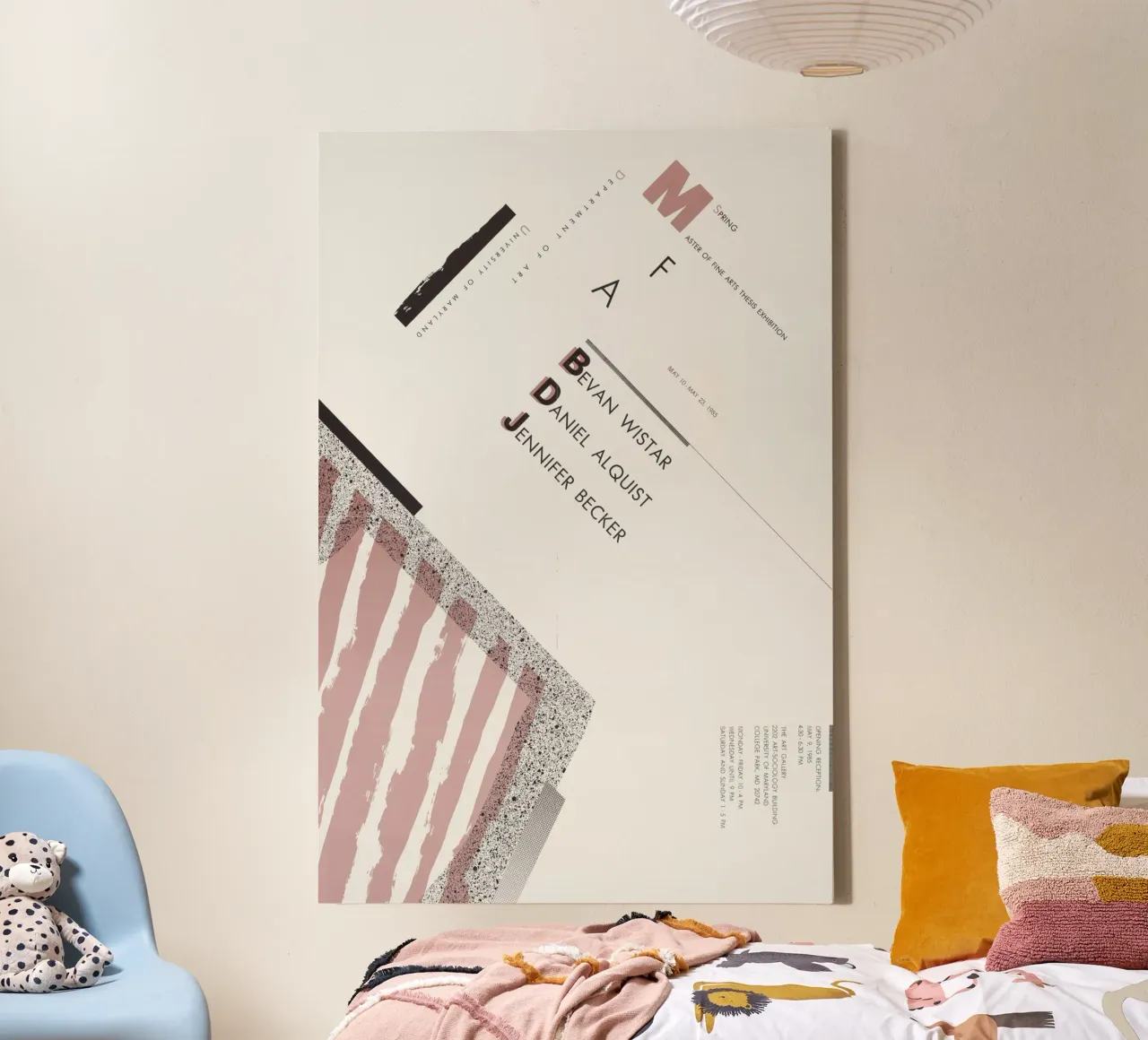 Master of Fine Arts Thesis Tentoonstelling canvas met Baklijst van Old Masters