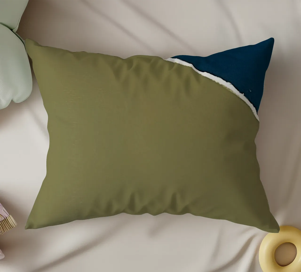 abstract minimal no7 decorative cushion by Andrea Reichhart Art