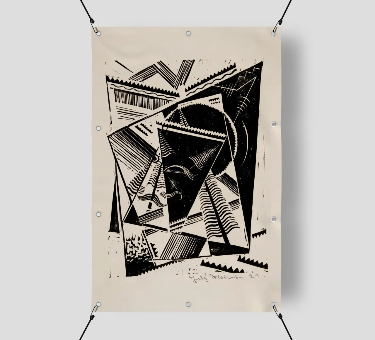 Johannes Molzahn - Opus XXXI telo in pvc da Old Masters