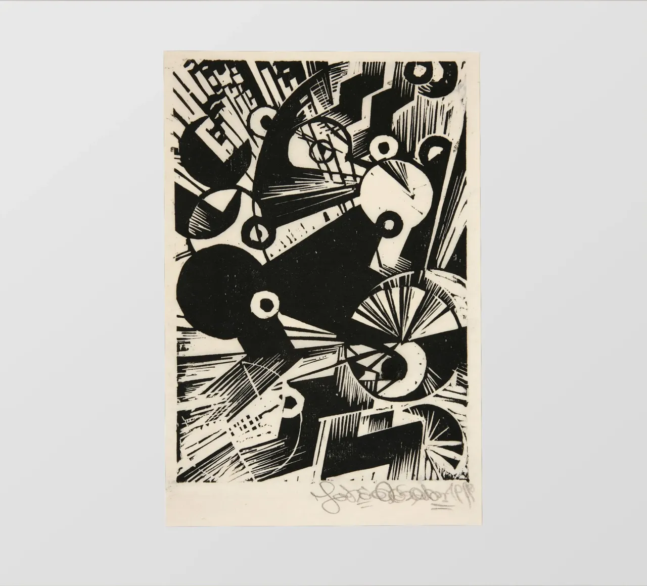 Johannes Molzahn - Ruggito dello spazio 01 telo in pvc da Old Masters