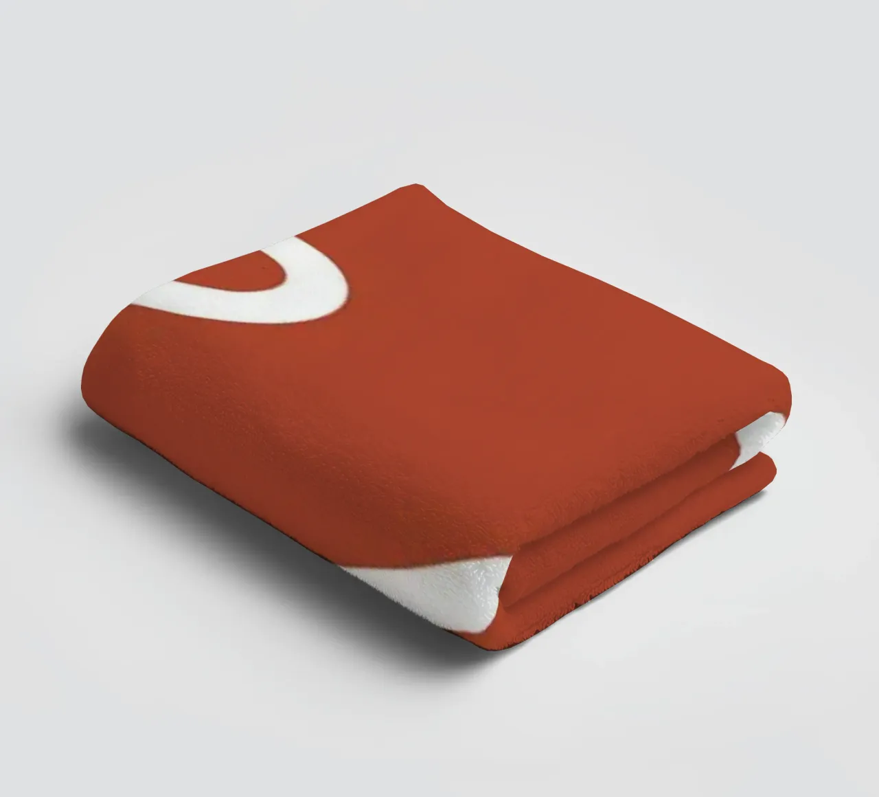 White Line Red Background towel by MODERN NUANCE