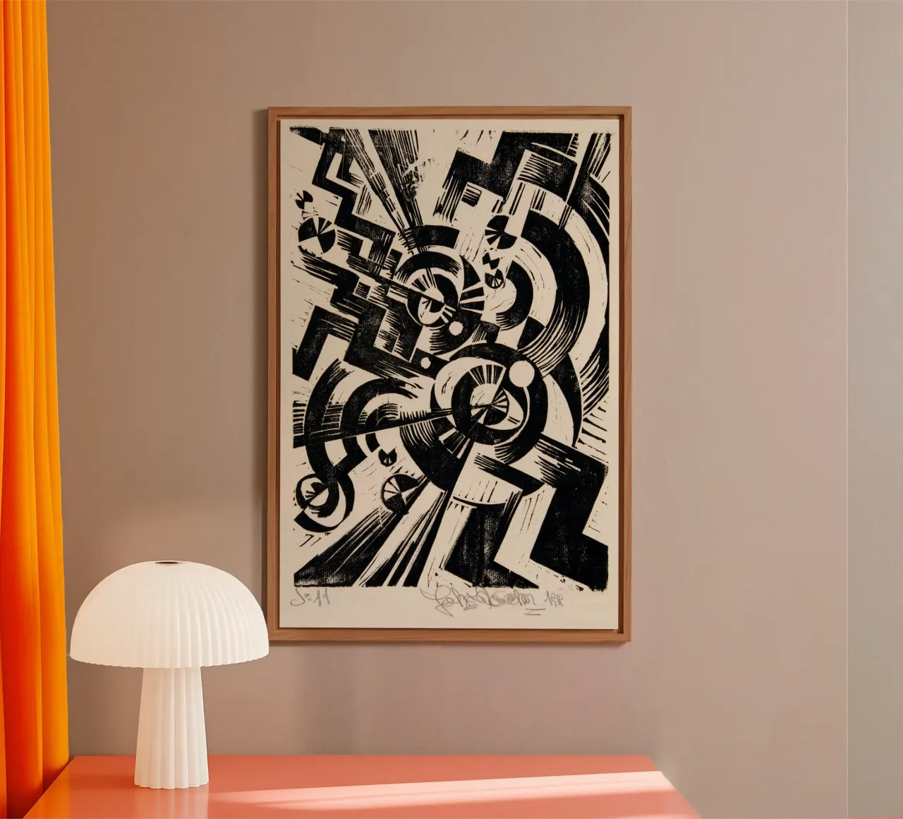 Johannes Molzahn - Ruggito dello spazio 02 alluminio dibond da Old Masters