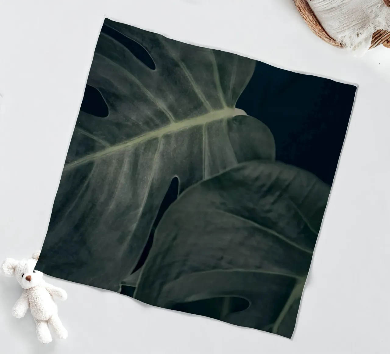 Moody Monstera 3 coperta in pile da Klaus with K