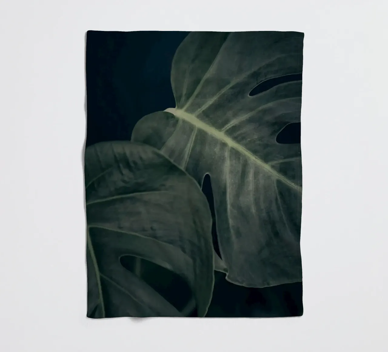 Moody Monstera 3 coperta in pile da Klaus with K