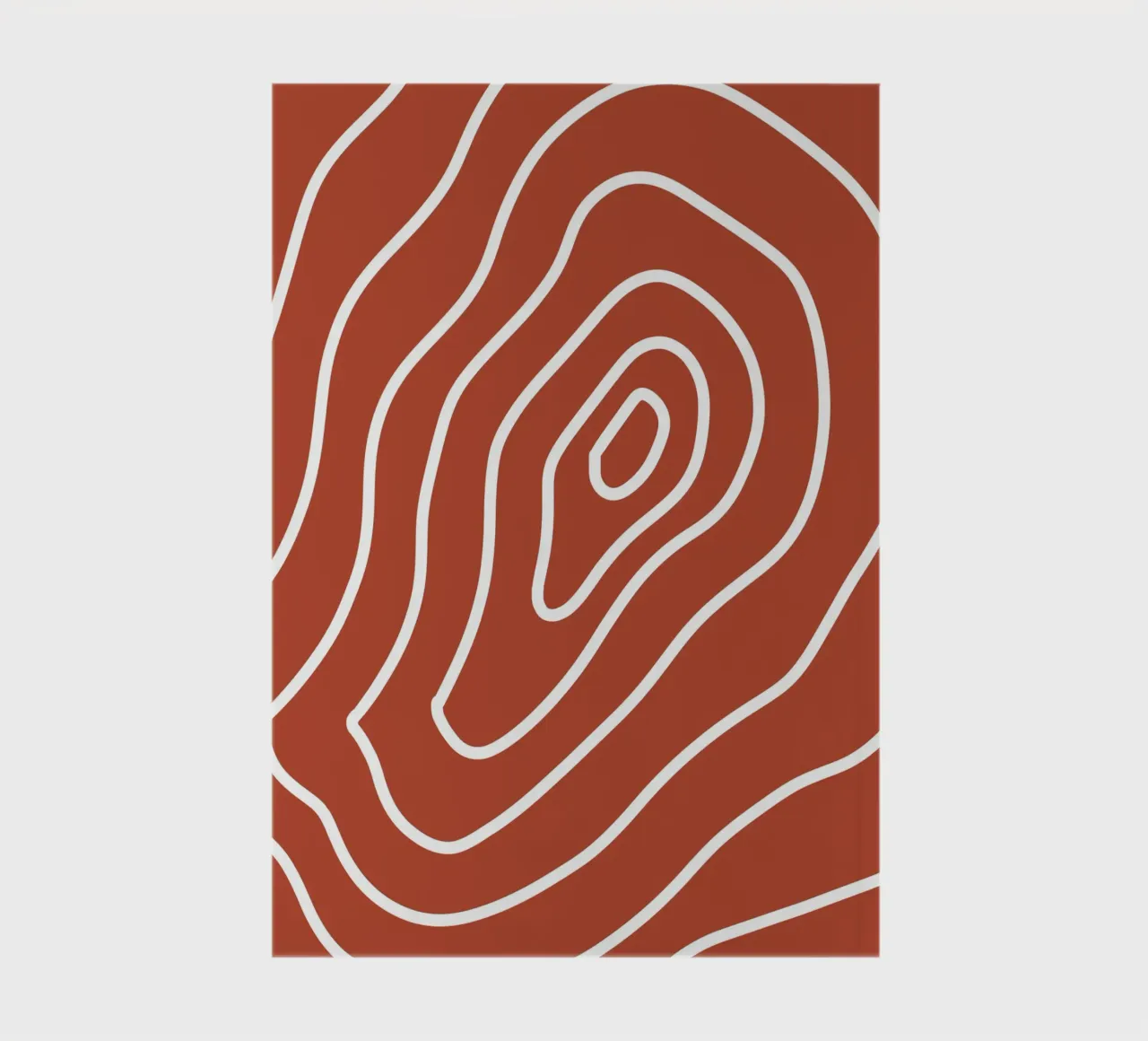 White Line Red Background notebook by MODERN NUANCE