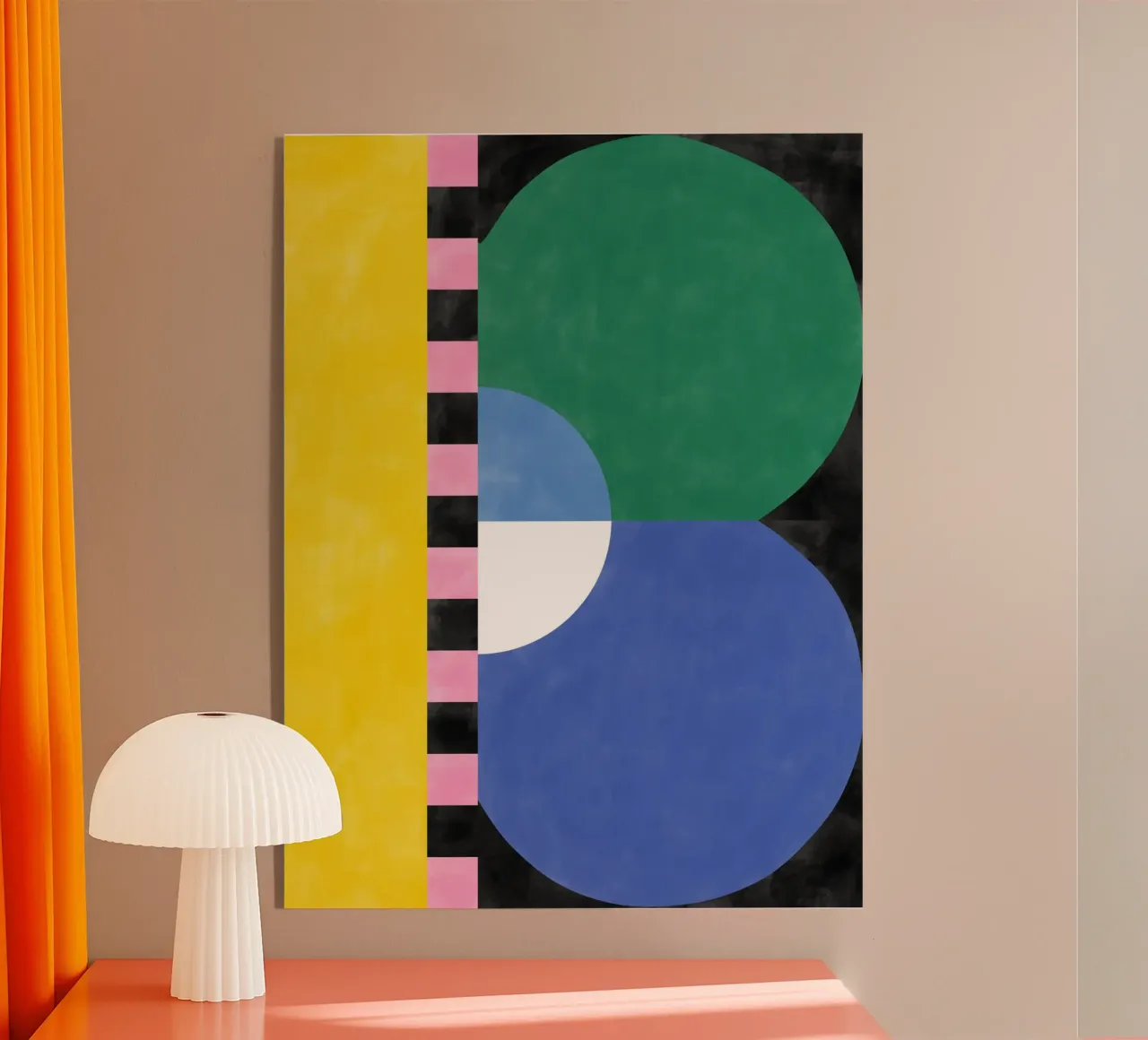Blocchi e forme geometriche colorate plexiglass da Pictufy Sun & Spirit