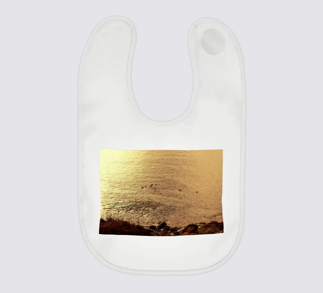 FAA266 PAESAGGIO OCEANO. LUCE DORATA CON GABBIANI. bavaglino da Thierry vobmann photography