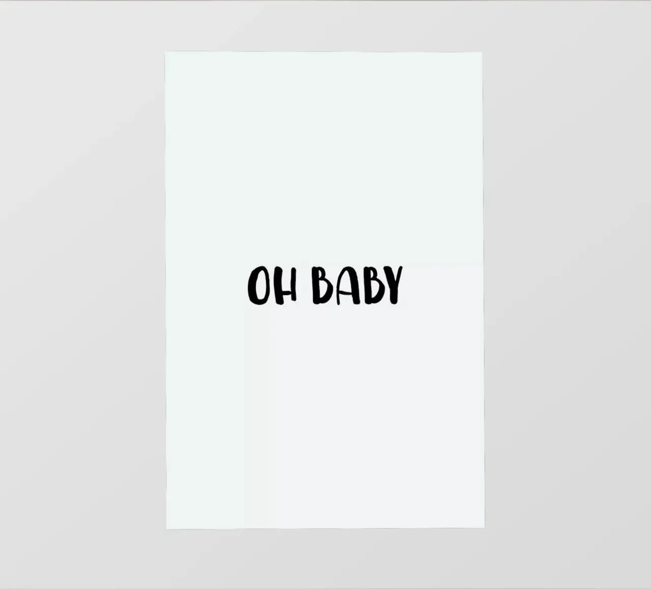 Oh Baby B&W pellicola backlit da daylight design studio