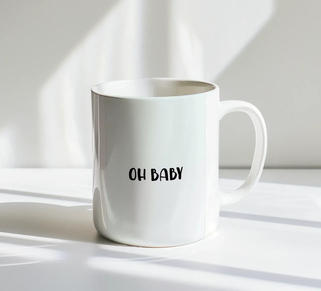 Oh Baby B&W tazza in ceramica da daylight design studio