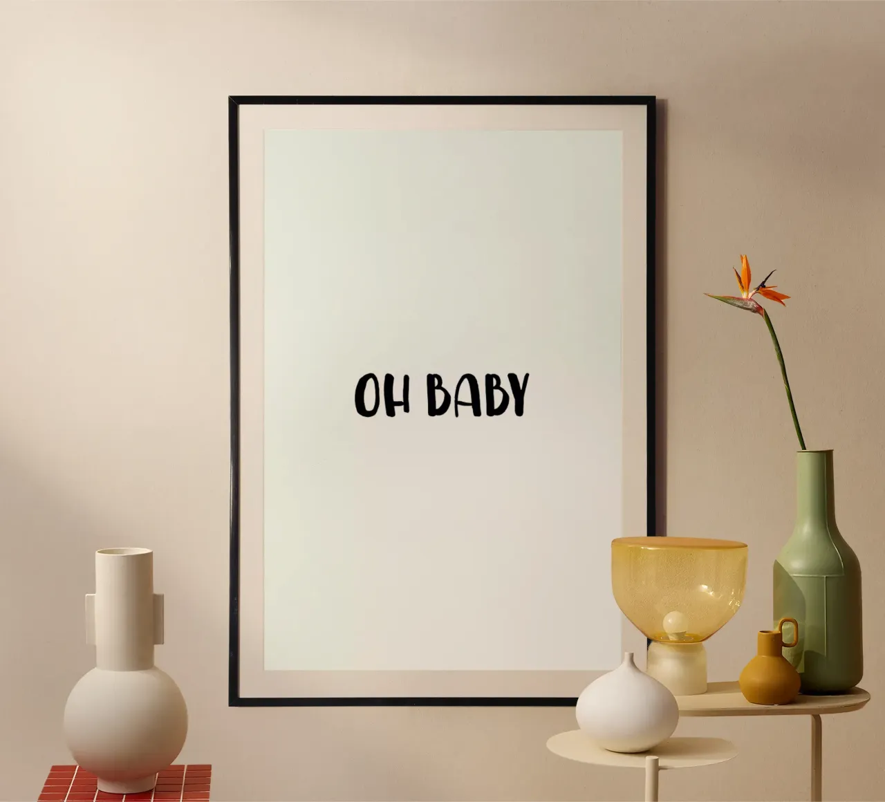Oh Baby B&W poster van daylight design studio