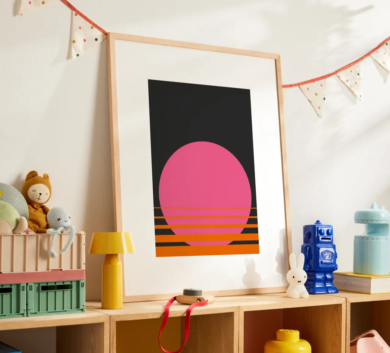 Estate buia poster con telaio in legno da Rose Beck Art