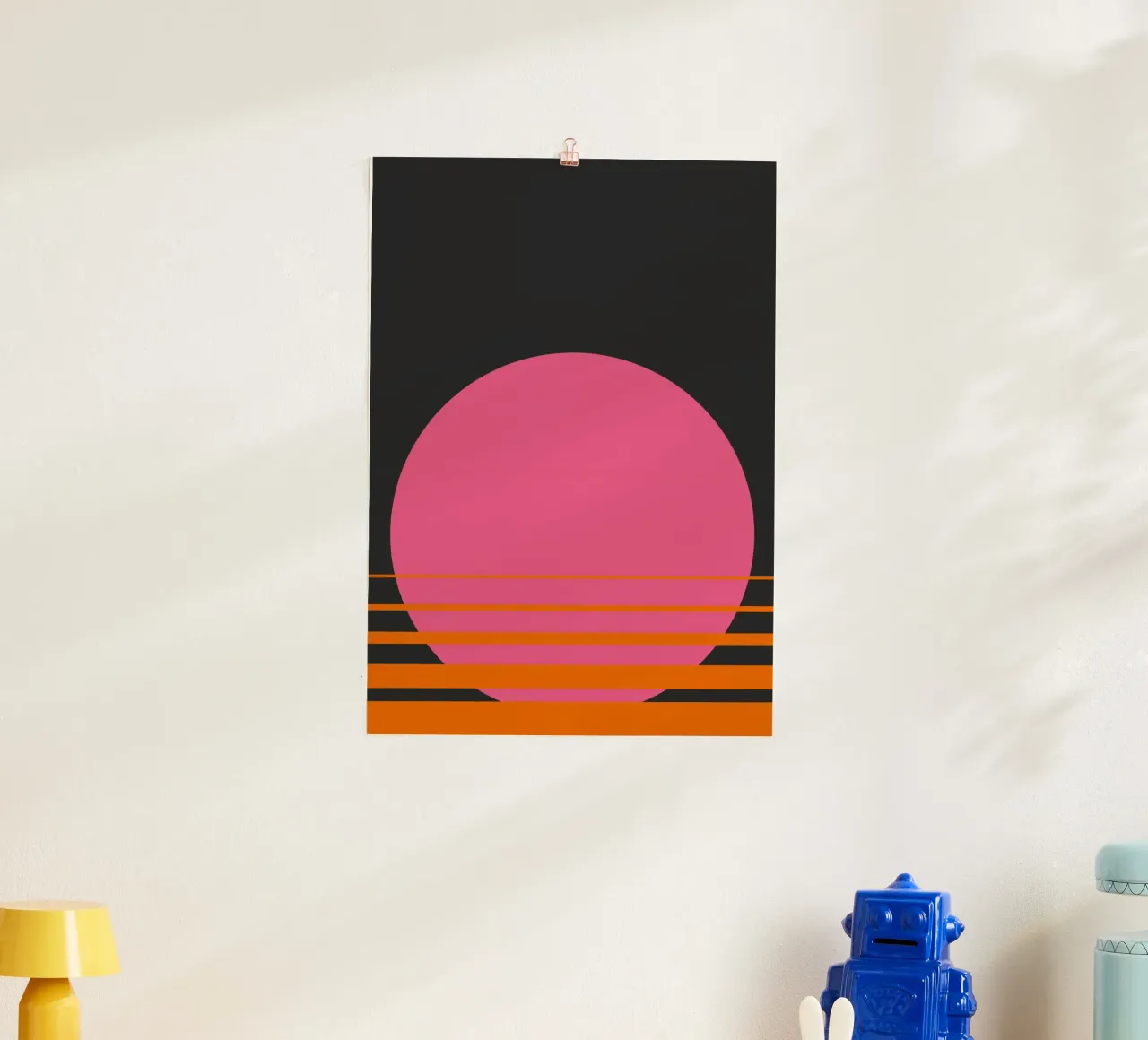Estate buia poster con telaio in legno da Rose Beck Art