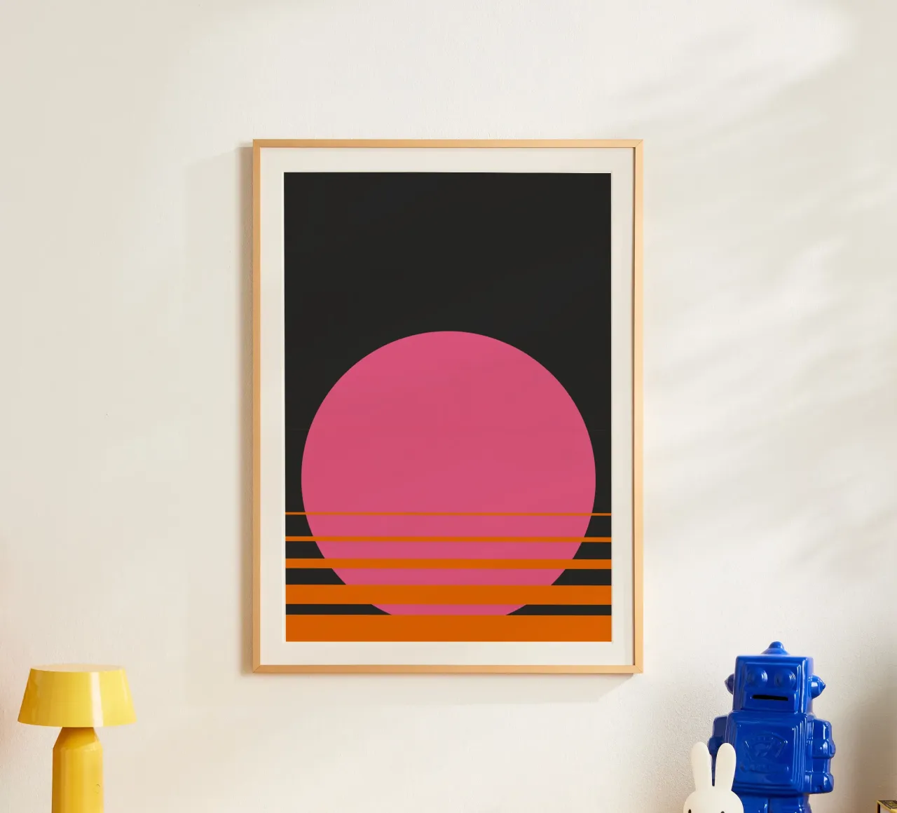 Estate buia poster con telaio in legno da Rose Beck Art