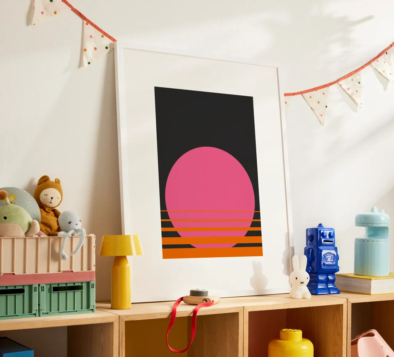 Estate buia poster con telaio in legno da Rose Beck Art