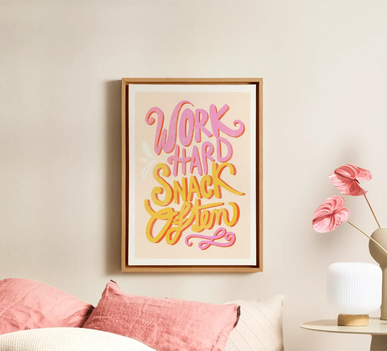 Hard werken Vaak eten canvas met Baklijst van Pictufy Sun & Spirit