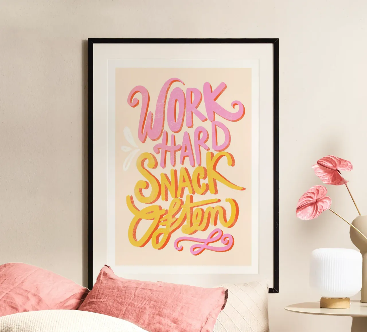 Lavorate sodo e spuntate spesso poster con telaio in plastica da Pictufy Sun & Spirit