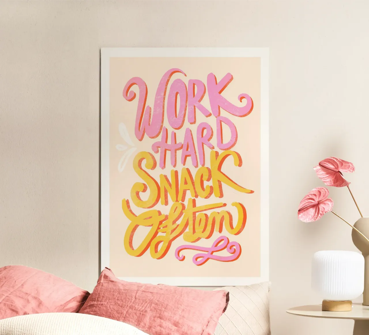 Lavorate sodo e spuntate spesso poster con telaio in plastica da Pictufy Sun & Spirit