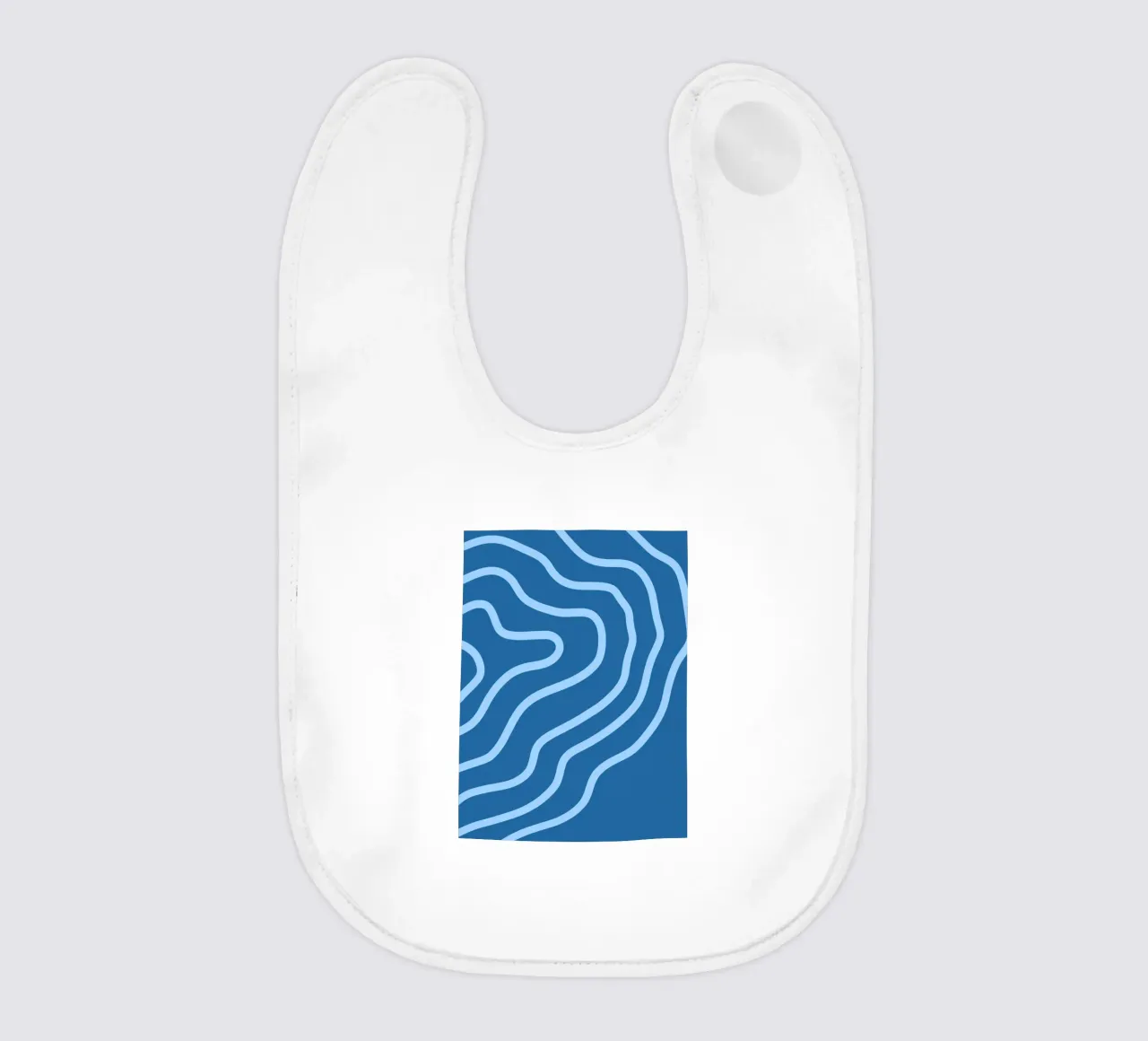 Linee blu minimaliste bavaglino da MODERN NUANCE