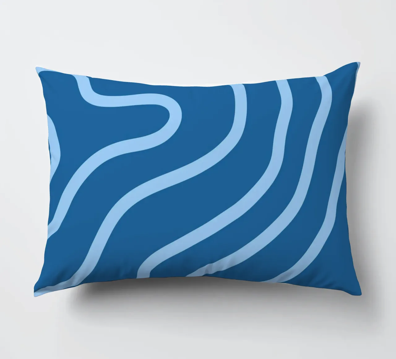 Linee blu minimaliste cuscino da MODERN NUANCE
