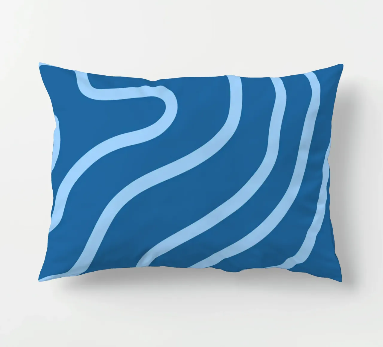 Linee blu minimaliste cuscino da MODERN NUANCE