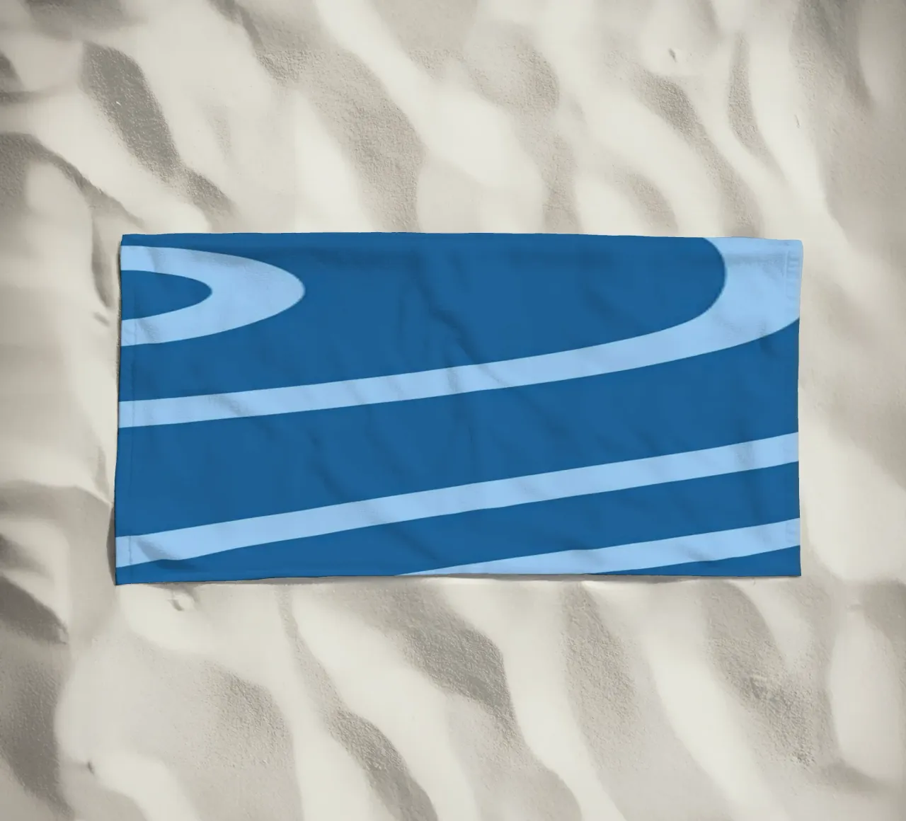 Linee blu minimaliste telo mare da MODERN NUANCE