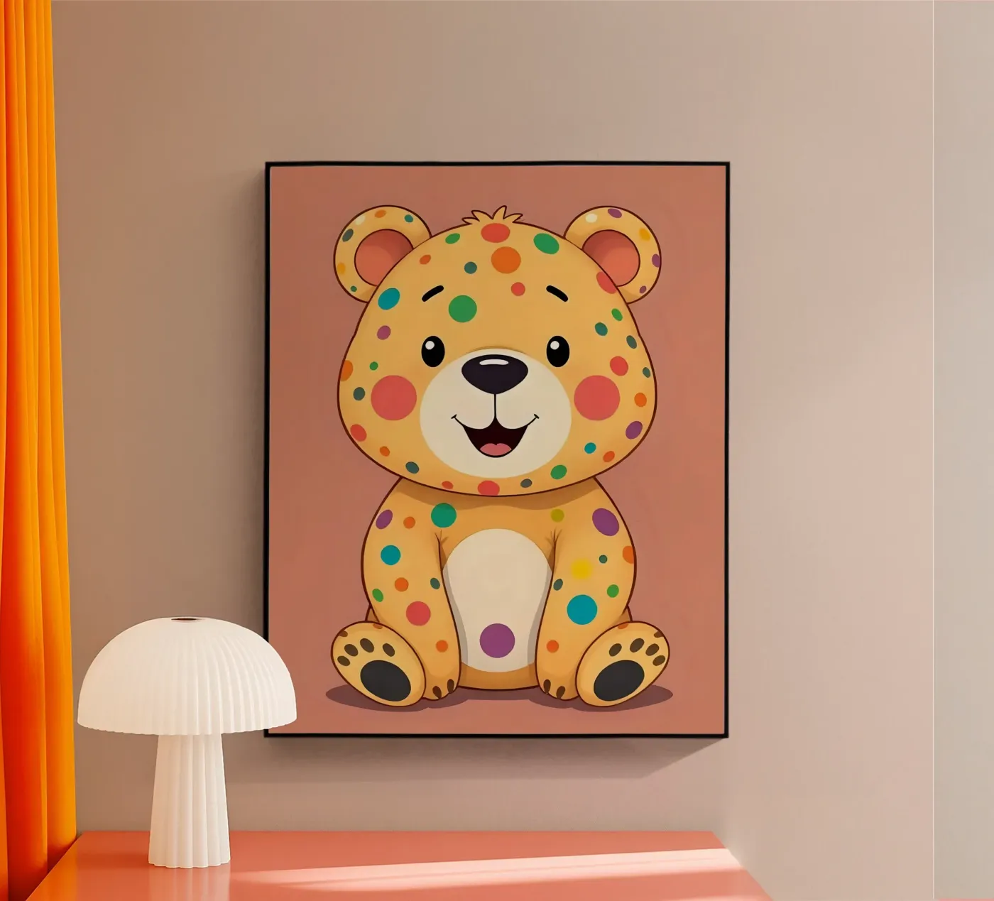 Bear_4 Acryl-Glas von Tierisch bunt by LK