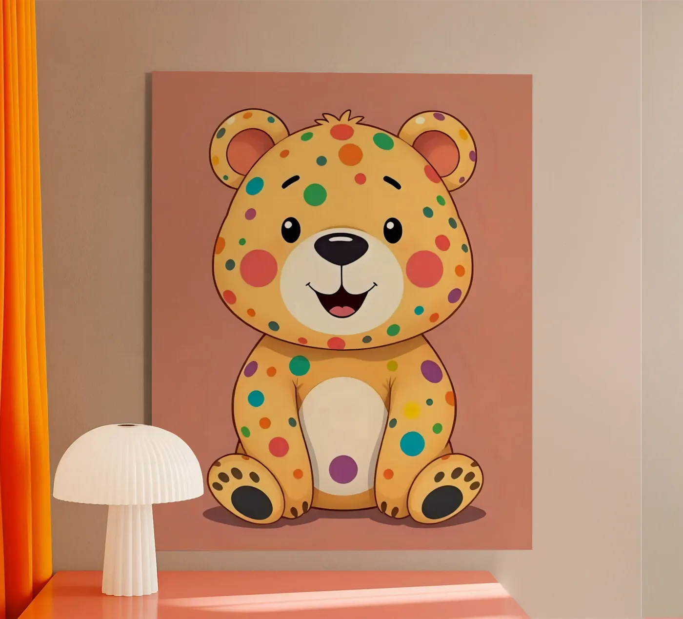 Bear_4 Acryl-Glas von Tierisch bunt by LK