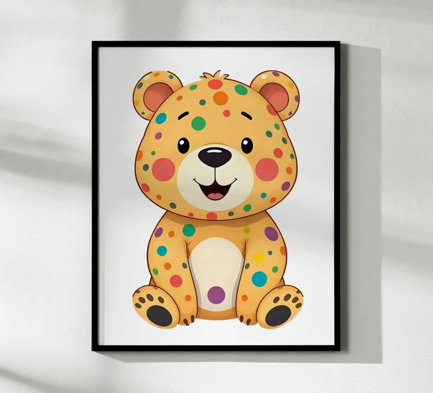 Bear_4a poster van Tierisch bunt by LK