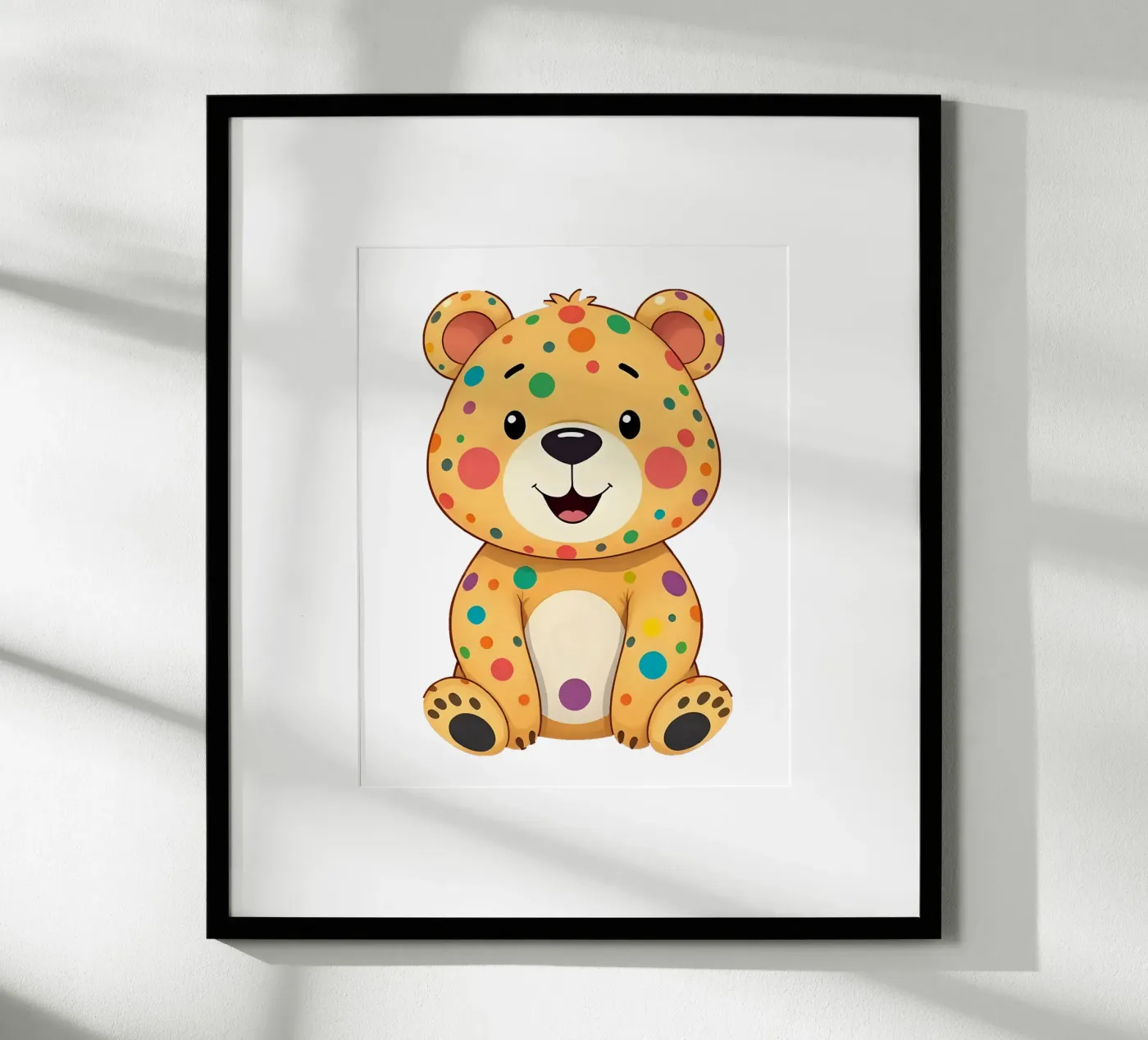 Bear_4a poster van Tierisch bunt by LK