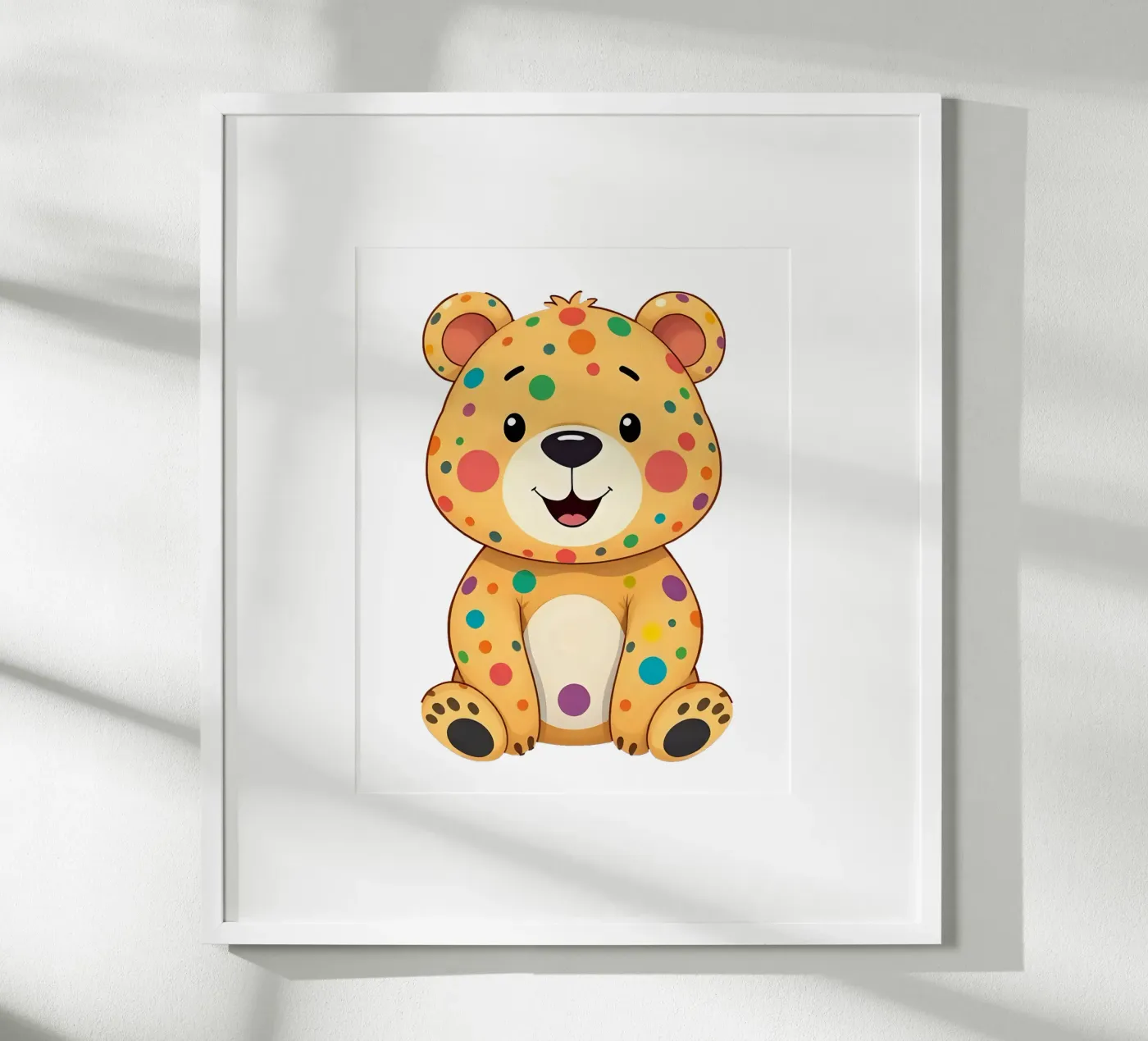 Bear_4a poster van Tierisch bunt by LK