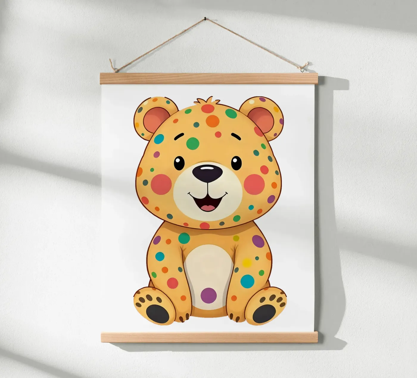 Bear_4a poster van Tierisch bunt by LK