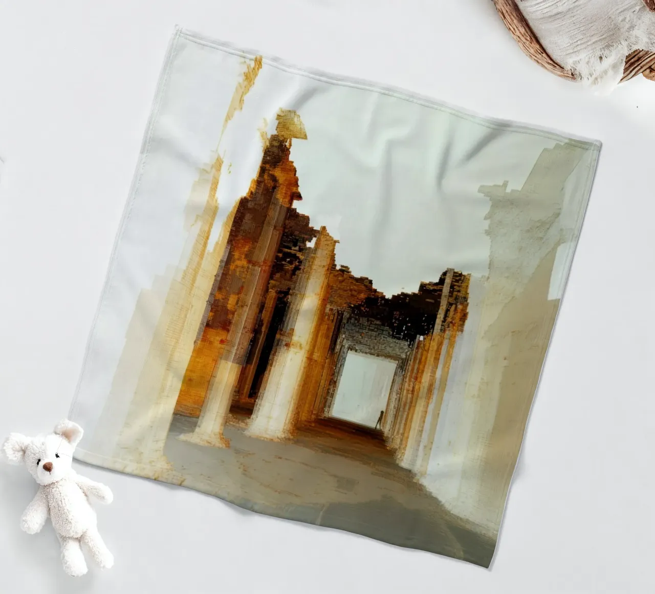 Echoes fleece blanket by Art Unleashed