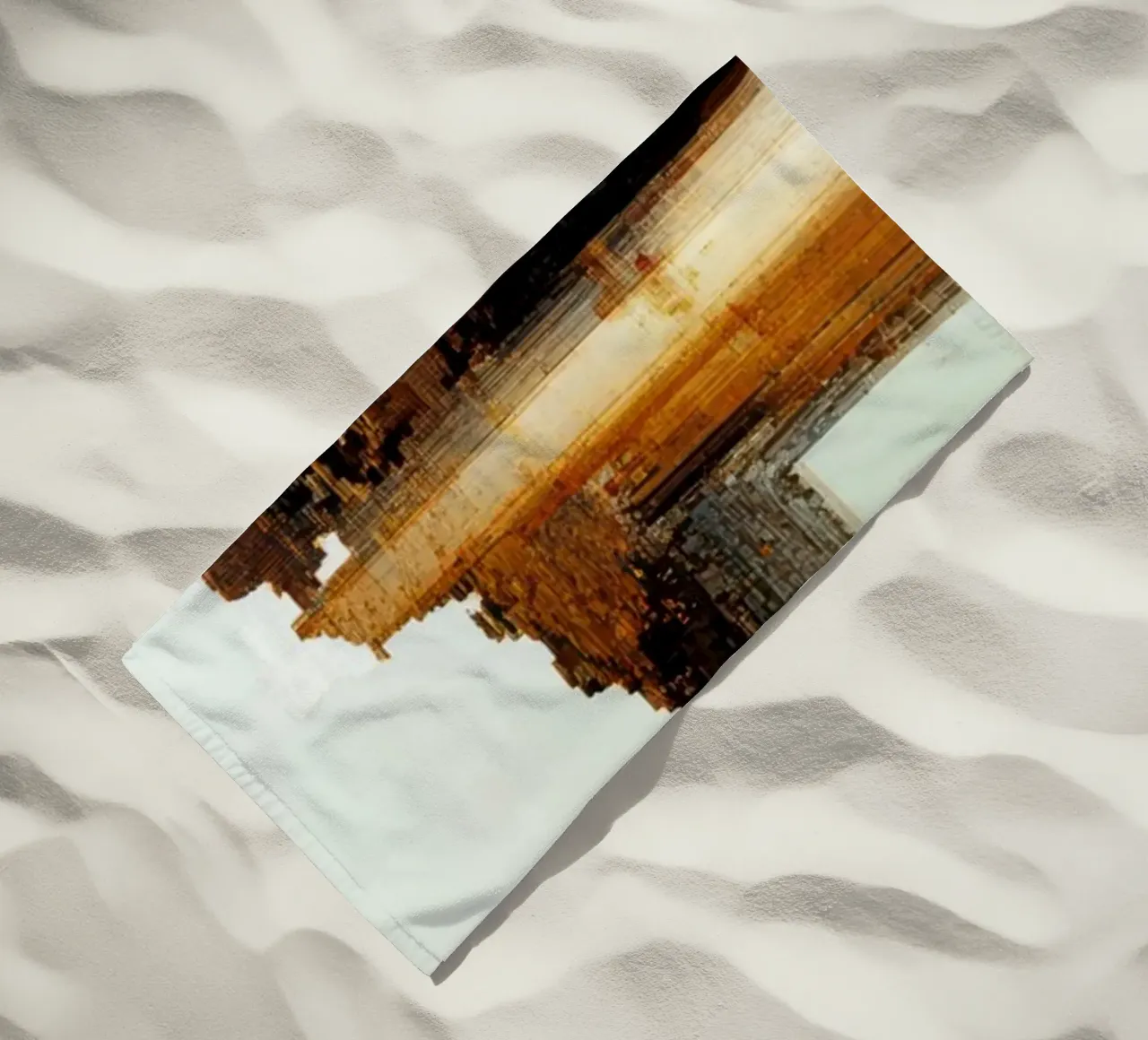 Echoes beach towel by Art Unleashed