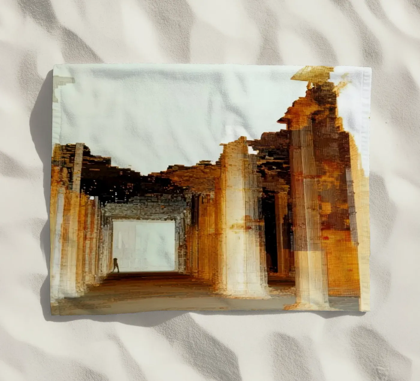 Echoes strandhanddoek van Art Unleashed