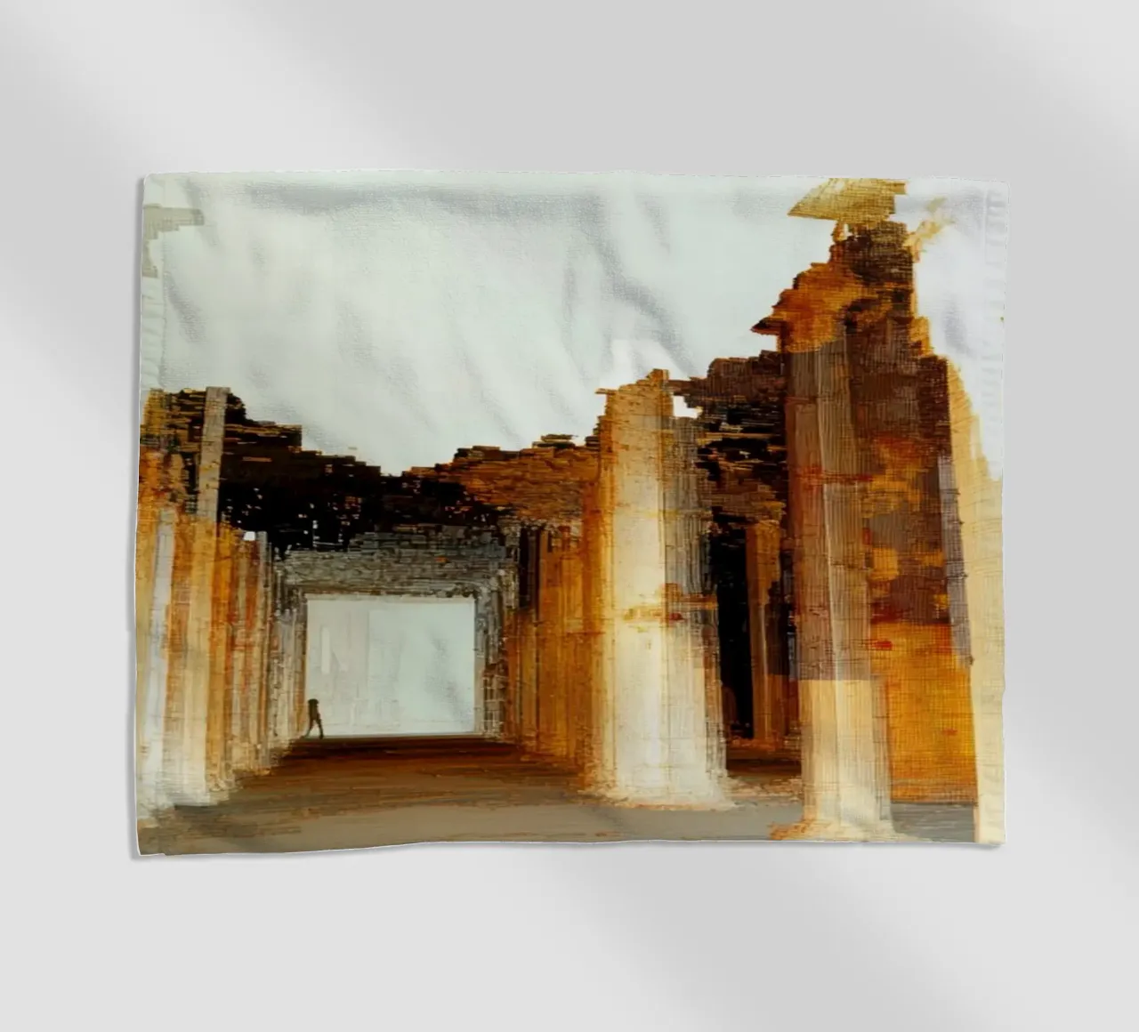 Echoes beach towel by Art Unleashed