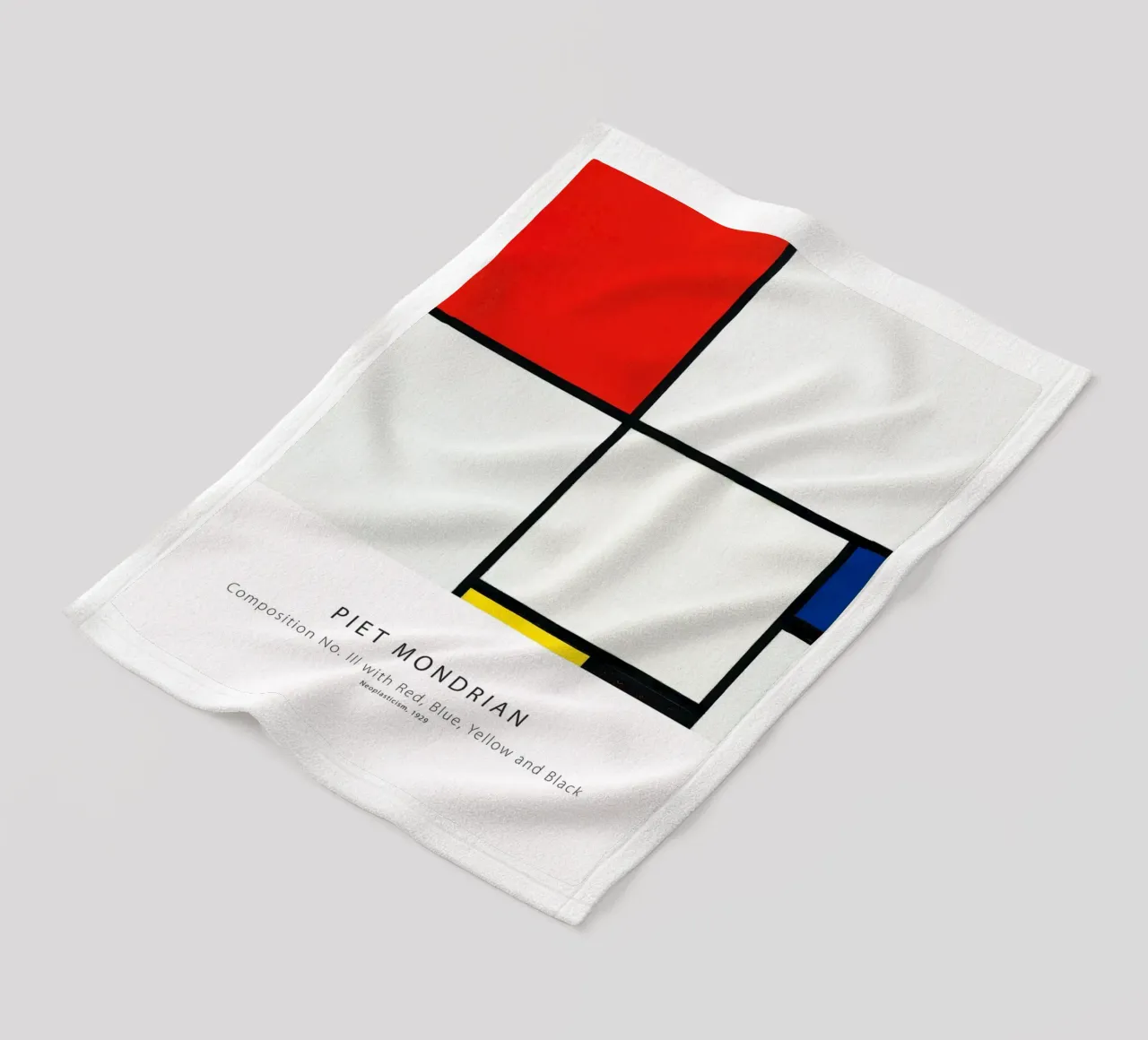 Piet Mondrian - Composizione III coperta in pile da Old Masters