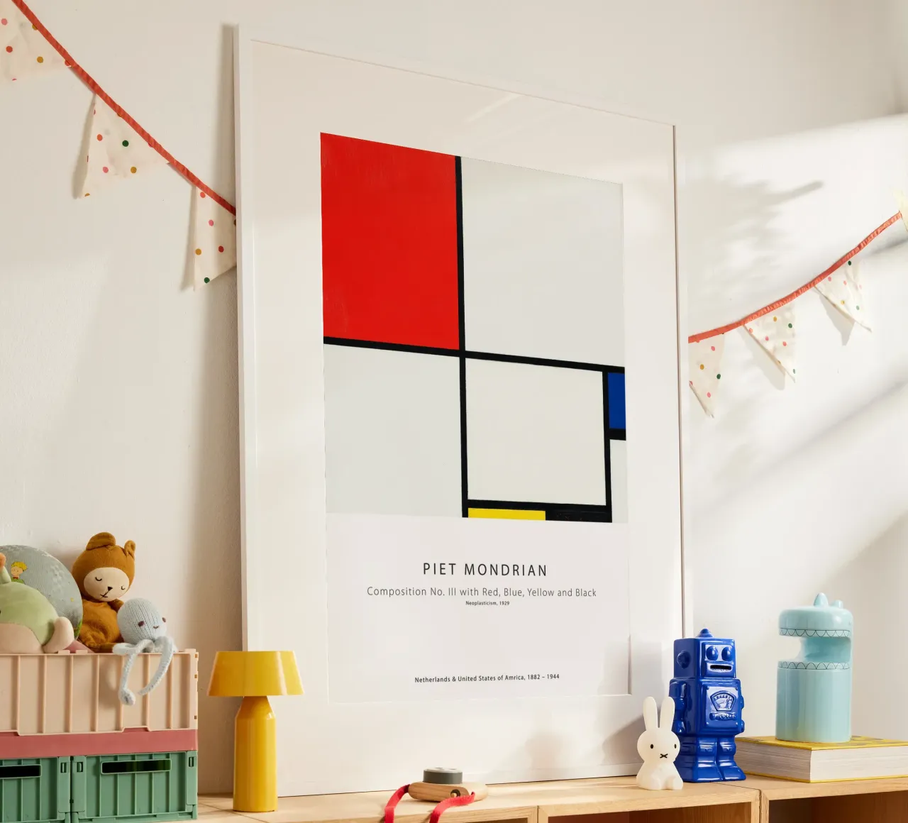 Piet Mondrian - Composizione III carta hahnemühle da Old Masters