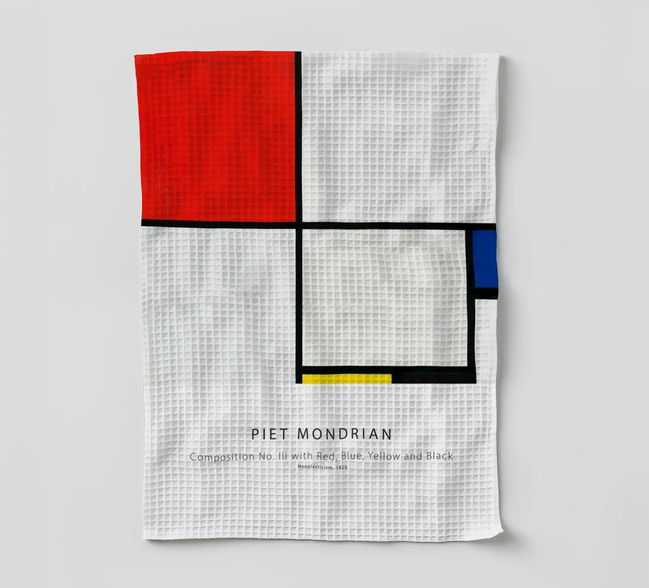 Piet Mondrian - Composizione III canovaccio da cucina da Old Masters