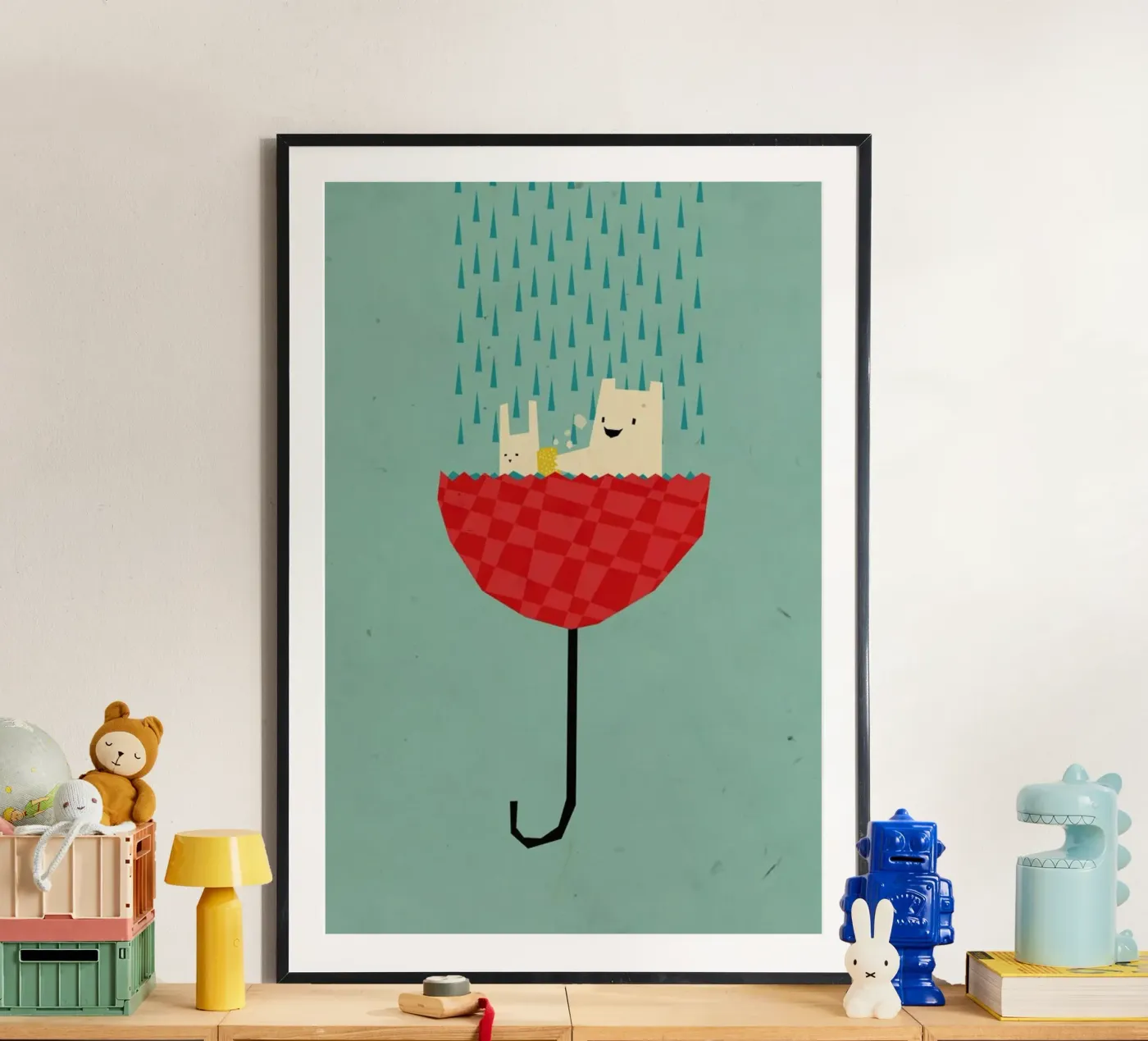 Umbrella bath time! poster da Yetiland