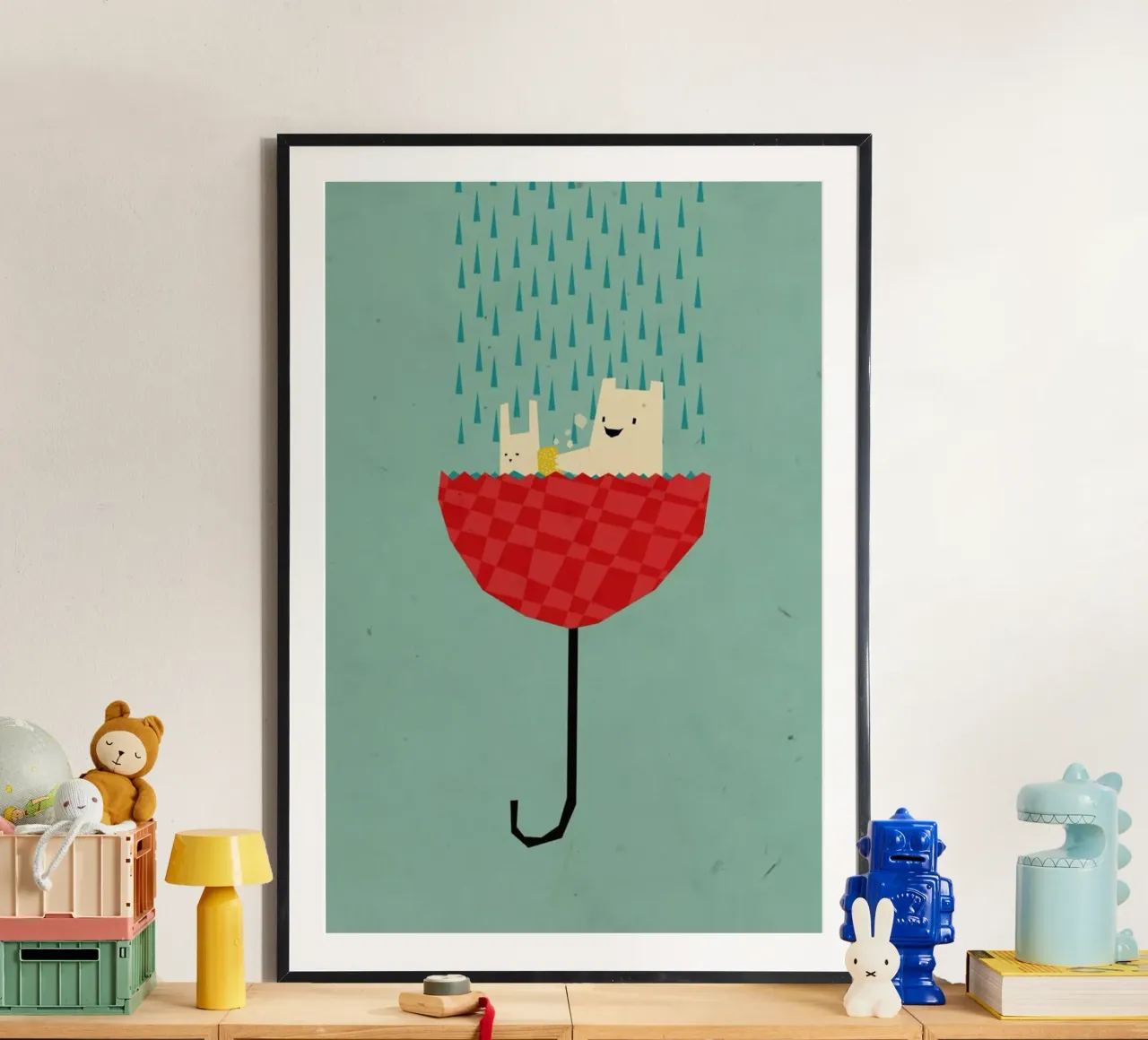 Umbrella bath time! poster da Yetiland